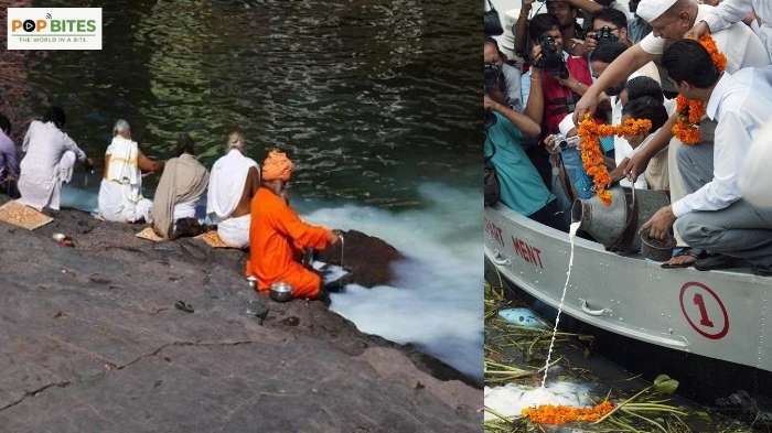 11000 litres of milk poured into narmada sparks environmental concern