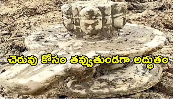 while digging in the pond with a jcb a wonder at six feet deep what else could it be but divine blessing